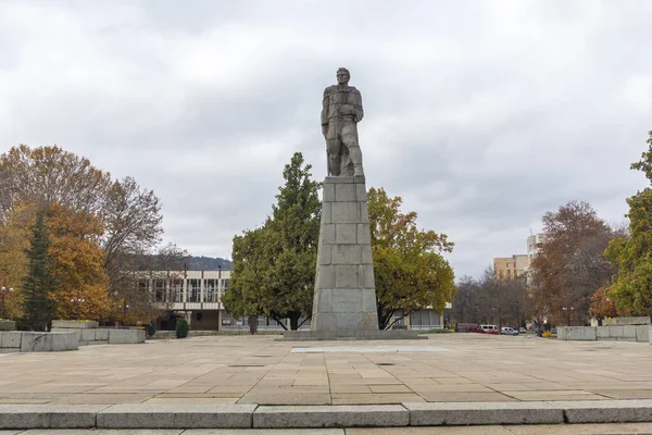 Montana Bułgaria Listopad 2020 Pomnik Powstania Wrześniowego 1923 Centrum Miasta — Zdjęcie stockowe