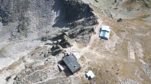 Vista Aérea Del Pico Musala Montaña Rila Bulgaria — Vídeos de Stock