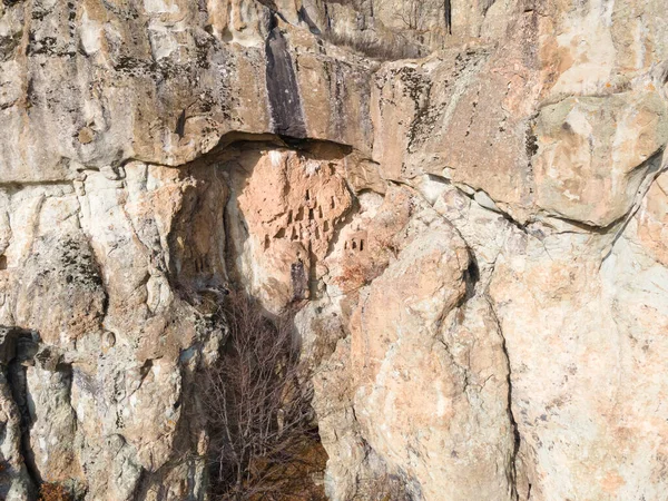 Luftaufnahme Von Dazhdovnitsa Altes Thrakisches Heiligtum Den Rhodopen Region Kardzhali — Stockfoto