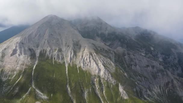 Luftaufnahme Des Vihren Peak Pirin Mountain Bulgarien — Stockvideo