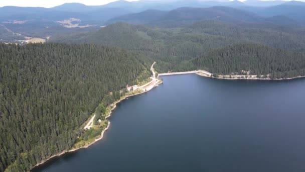 Θέα Καλοκαίρι Του Golyam Beglik Reservoir Pazardzhik Region Βουλγαρία — Αρχείο Βίντεο