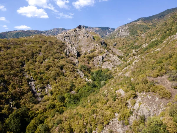 Veduta Aerea Delle Rovine Anevsko Kale Fortezza Vicino Alla Città — Foto Stock