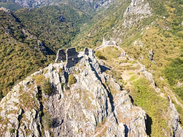 Vue Aérienne Des Ruines Forteresse Anevsko Près Ville Sopot Région — Photo