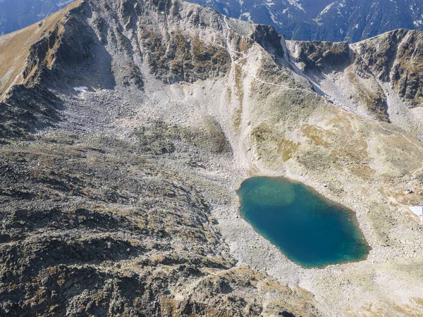 Luftaufnahme Des Ledenoto Sees Der Nähe Des Musala Gipfels Rila — Stockfoto