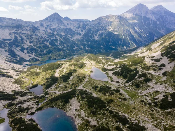 Erstaunliche Luftaufnahme Des Langen Sees Pirin Gebirge Bulgarien — Stockfoto