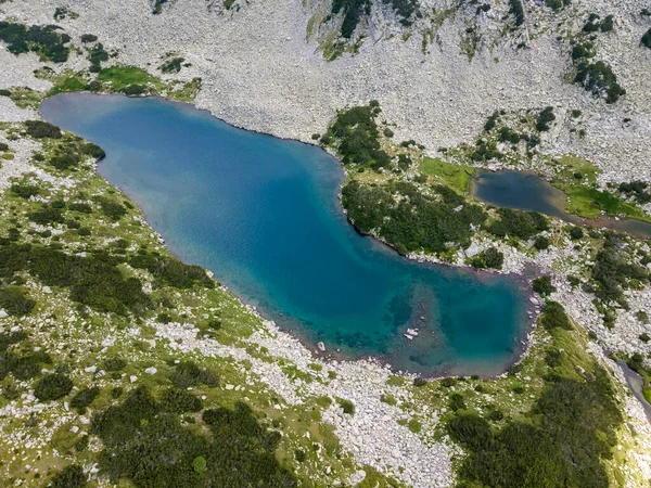 Incredibile Vista Aerea Del Lago Lungo Pirin Mountain Bulgaria — Foto Stock
