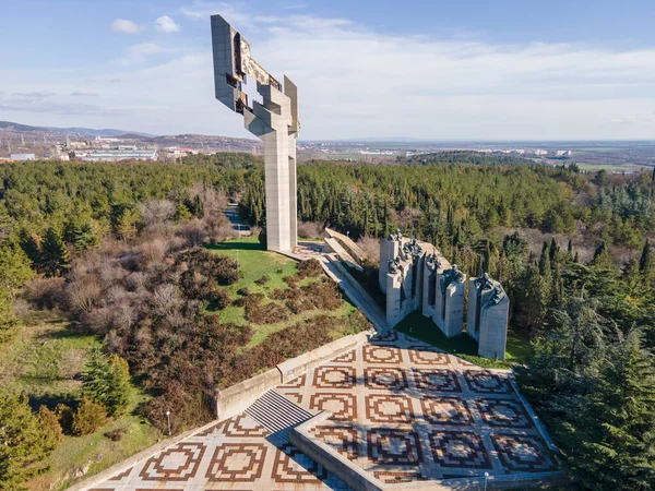 Luftaufnahme Des Gedenkkomplexes Die Verteidiger Von Stara Sagora Bulgarien — Stockfoto