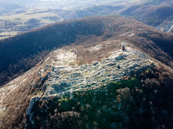 Aerial View Ruins Ancient Thracian City Perperikon Kardzhali Region Bulgaria — Stock Photo, Image