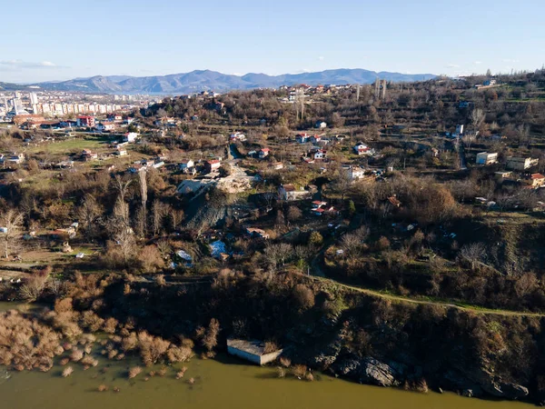 Luftaufnahme Der Stadt Kardzhali Und Des Flusses Arda Bulgarien — Stockfoto
