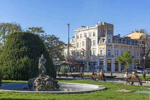 Ruse Bulgarien November 2020 Centrala Gågatan Centrum Staden Ruse Bulgarien — Stockfoto