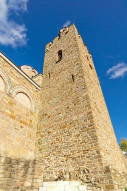 Bulgaristan 'ın İkinci Bulgar İmparatorluğu' nun başkenti Çarevetler, Veliko Tarnovo ve Bulgaristan 'ın başkentinin günbatımı manzarası