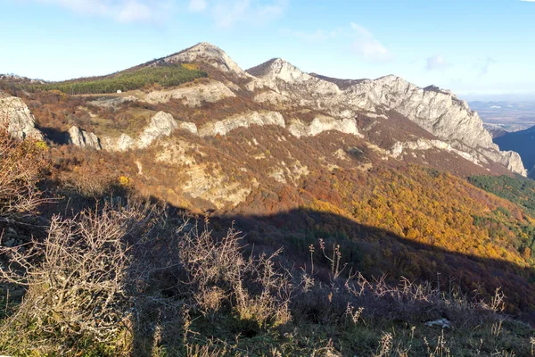 Дивовижний Осінній Краєвид Балканських Гір Прохід Вратсата Болгарія — стокове фото
