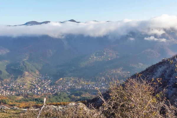 Incredibile Paesaggio Autunnale Dei Monti Balcani Passo Vratsata Bulgaria — Foto Stock