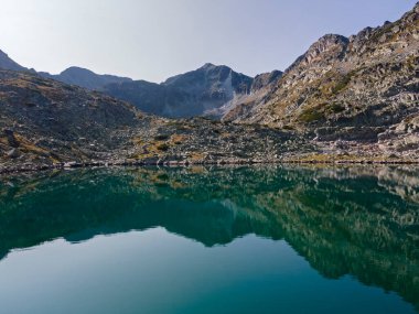 Musalenski göllerinin havadan görünüşü, Rila dağı, Bulgaristan