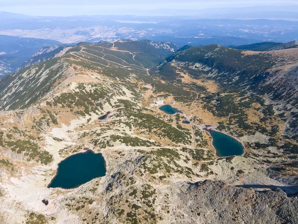 Musalenski Göllerinin Havadan Görünüşü Rila Dağı Bulgaristan — Stok fotoğraf