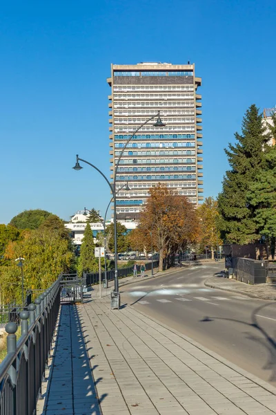 Ruse Βουλγαρια Νοεμβριου 2020 Παράκτια Οδός Στο Κέντρο Της Πόλης — Φωτογραφία Αρχείου