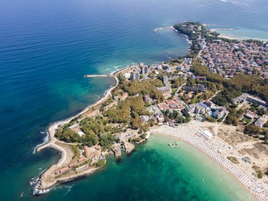 Bulgaristan 'ın Burgaz Bölgesi, Kiten kasabasının şaşırtıcı hava manzarası