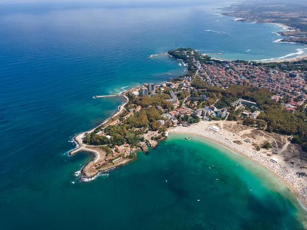 Verbazingwekkend Uitzicht Vanuit Lucht Stad Kiten Burgas Bulgarije — Stockfoto