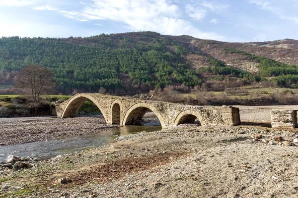 Oude Romeinse Brug Bij Het Dorp Nenkovo Het Rhodopegebergte Kardzhali — Stockfoto