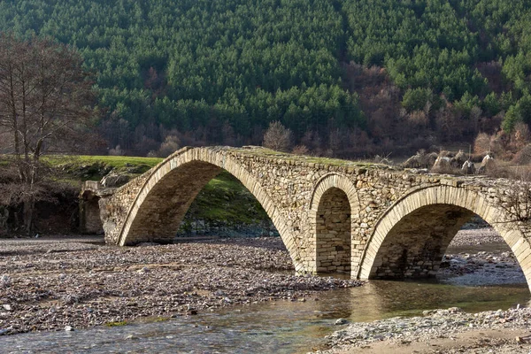 Starověký Římský Most Vesnice Nenkovo Rhodopských Horách Kardžálsko Bulharsko — Stock fotografie
