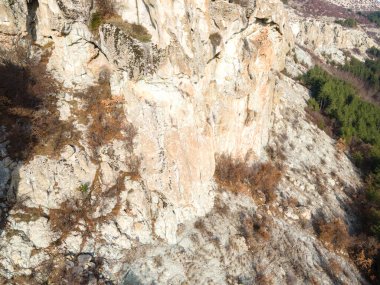 Dazhdovnitsa 'nın hava manzarası - Rodop Dağları' ndaki Antik Trakya mabedi, Bulgaristan 'ın Kardzhali bölgesi