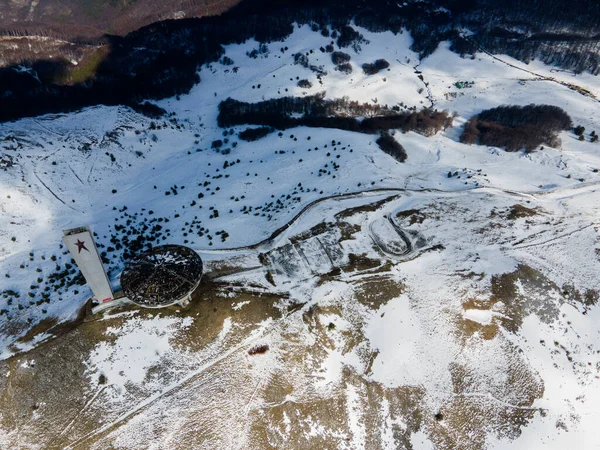 Buzludha Bulgaria Ocak 2021 Bulgaristan Buzludzha Tepesi Stara Zagora Bölgesindeki — Stok fotoğraf