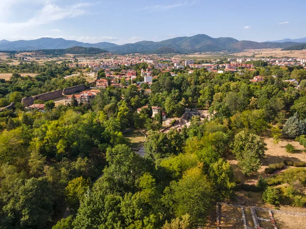 Vista Aerea Della Città Hisarya Regione Plovdiv Bulgaria — Foto Stock