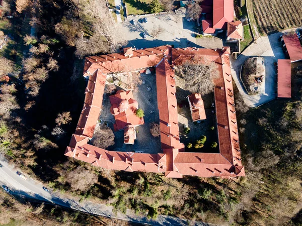 Aerial View Medieval Bachkovo Monastery Dormition Mother God Bulgaria — Stock Photo, Image