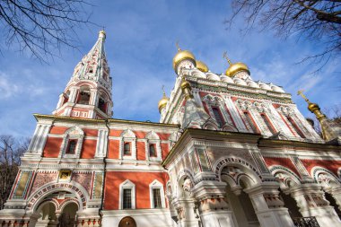 Bulgaristan 'ın Stara Zagora bölgesindeki Shipka kasabasındaki Rus kilisesi olarak bilinen Shipka Manastırı Kutsal Doğuş