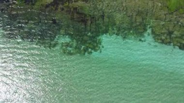 Bulgaristan 'ın Burgaz Bölgesi' nin Dyuni tatil beldesi yakınlarındaki The Driver Beach 'in hava manzarası 