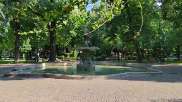 Plovdiv Bulgarie Juillet 2020 Panorama Jardin Tsar Siméon Plovdiv Bulgarie — Video