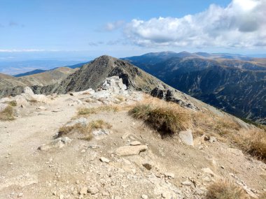Musala zirvesinden inanılmaz manzara, Rila dağı, Bulgaristan