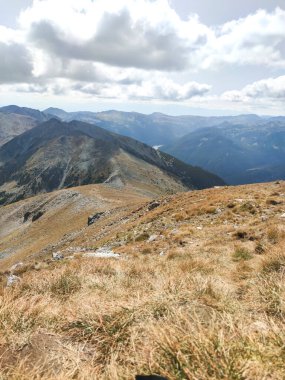 Musala zirvesinden inanılmaz manzara, Rila dağı, Bulgaristan