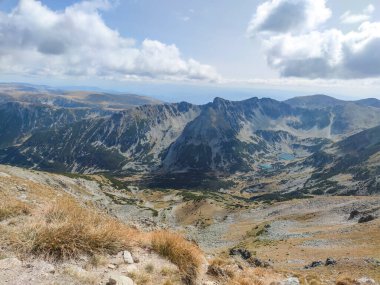 Musala zirvesinden inanılmaz manzara, Rila dağı, Bulgaristan