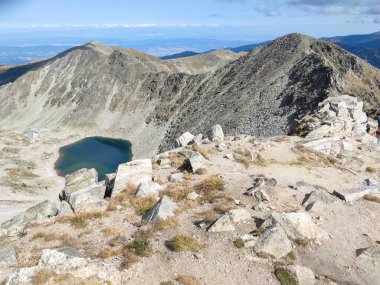 Musala zirvesinden inanılmaz manzara, Rila dağı, Bulgaristan