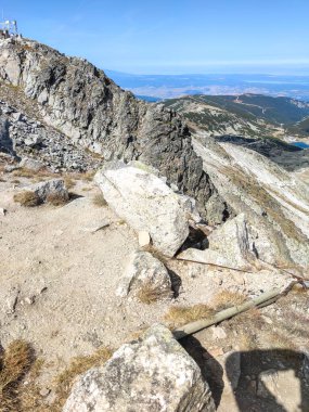 Musala zirvesinden inanılmaz manzara, Rila dağı, Bulgaristan