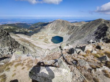 Musala zirvesinden inanılmaz manzara, Rila dağı, Bulgaristan