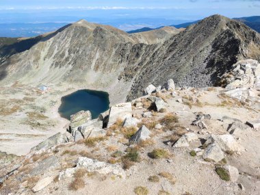 Musala zirvesinden inanılmaz manzara, Rila dağı, Bulgaristan