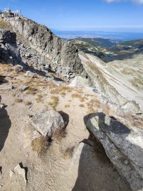 Musala zirvesinden inanılmaz manzara, Rila dağı, Bulgaristan