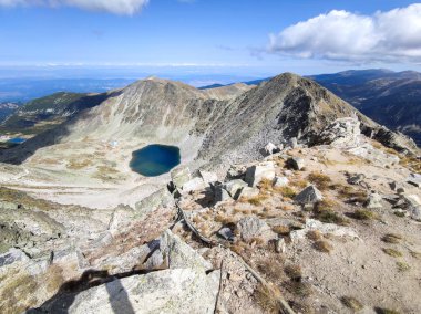 Musala zirvesinden inanılmaz manzara, Rila dağı, Bulgaristan