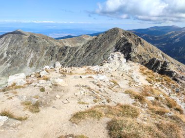 Musala zirvesinden inanılmaz manzara, Rila dağı, Bulgaristan