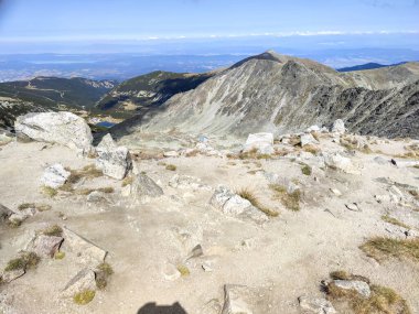Musala zirvesinden inanılmaz manzara, Rila dağı, Bulgaristan