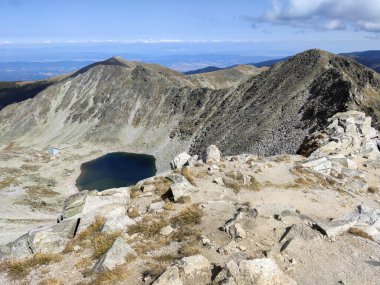 Musala zirvesinden inanılmaz manzara, Rila dağı, Bulgaristan