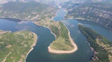 Bulgaristan 'ın başkenti Arda Nehri' nin şaşırtıcı havacılık manzarası