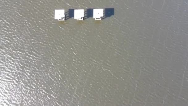 Vista Aérea Reservatório Bakardere Perto Cidade Ihtiman Bulgária — Vídeo de Stock