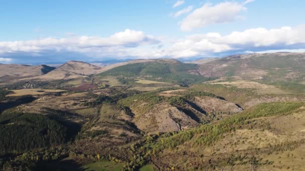 Luftaufnahme Der Nishava Schlucht Balkan Gebirge Bulgarien — Stockvideo