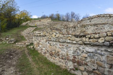 Bulgaristan 'ın Montana kentindeki Antik Kale Kalıntıları Castra ad Montanensium