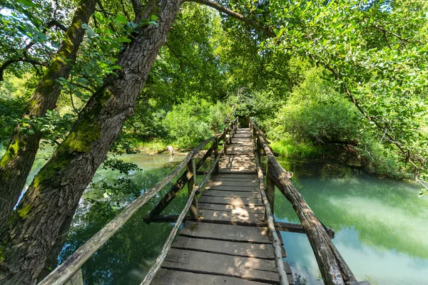 Landscape with Iskar Panega Geopark along the Gold Panega River, Bulgaria
