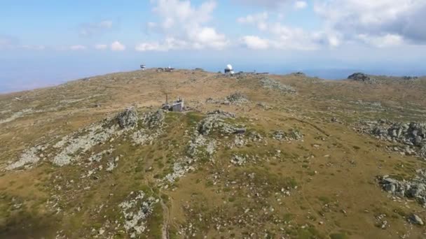 Vue Aérienne Pic Cherni Vrah Montagne Vitosha Région Sofia Bulgarie — Video