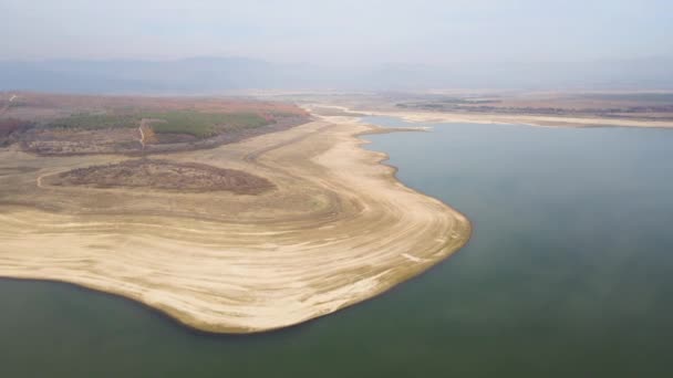 Αεροφωτογραφία Του Pyasachnik Sandstone Reservoir Sredna Gora Mountain Plovdiv Region — Αρχείο Βίντεο